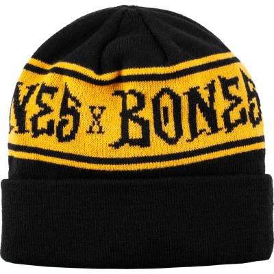 Bones black and gold STRIPES beanie black