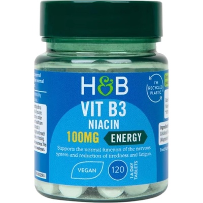 Holland & Barrett Vitamin B3 | Niacin 100 mg [120 Таблетки]