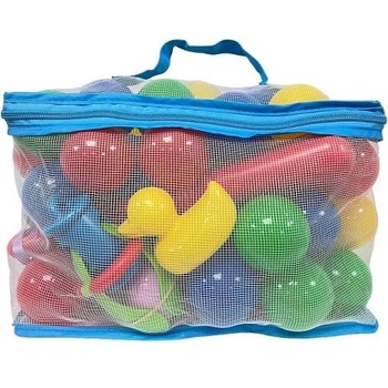 Plastica Пластмасови топки с пате и въдица, 62бр, 6см (91654)