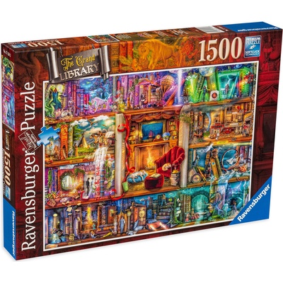Ravensburger Пъзел Ravensburger от 1500 части - Цветна библиотека (17158)
