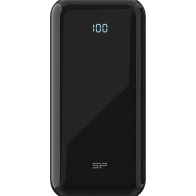 Silicon Power QS28 20000mAh LCD QC3.0+PD 2x USB A, 1x mUSB + 1x USB C, černá