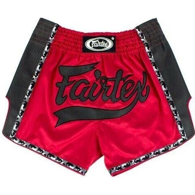 Thai šortky Fairtex BS1703 červeno/šedé