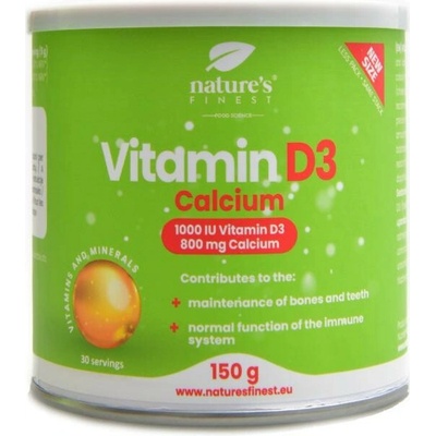 NaturesFinest Vitamin D3 + calcium 150 g