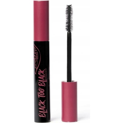 puroBIO Cosmetics Black too objemová a pečující řasenka Black 9,9 ml