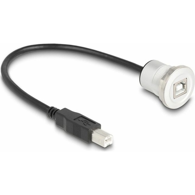 Delock 88182 USB 2.0 USB B zásuvka USB B vidlice 0,3m černý