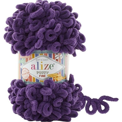 Alize příze Puffy Fine 044 tmavší fialová