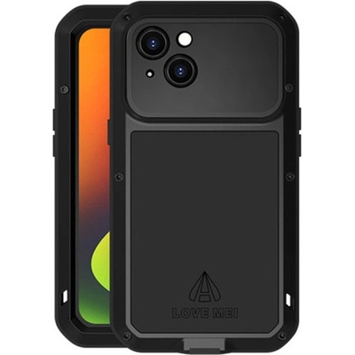 LOVE MEI extra odolné pouzdro proti nárazu, vodě a prachu pro iPhone 14 Plus - černé