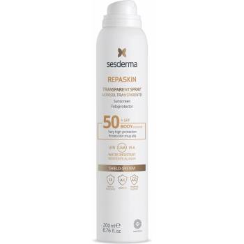 Sesderma Repaskin transparentný spray na opaľovanie SPF50+ 200 ml