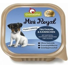 GranataPet Mini Royal Puppy/Junior Krůta & králík s bramborami pastinákem mrkví a lososovým olejem 150 g