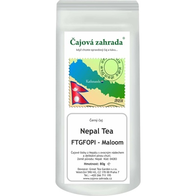 Čajová zahrada Nepál FTGFOPI Maloom černý čaj 1 kg