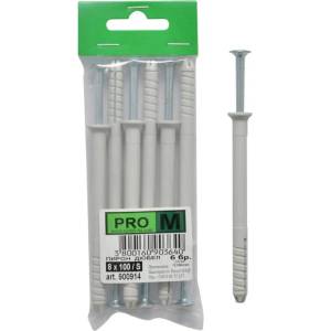 Pro m ПИРОН-ДЮБЕЛ Ф8Х100ММ 6 БРОЯ pro m (3800160903640)