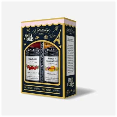 St. Dalfour 2pack ovocných nátierok a lyžička 568 g
