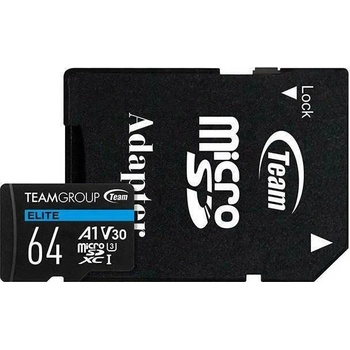 Image 1 of Team Group microSDXC 64GB A1/V30 TEAUSDX64GIV30A103