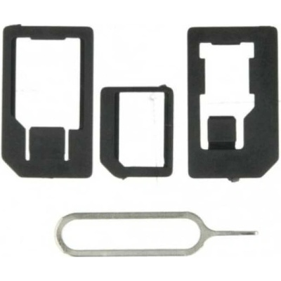 ALIGATOR Adaptér pro nano a microSIM karty + jehla na vyjmutí SIM karty