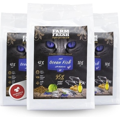 Farm Fresh Cat Adult GF Ocean Fish with Blueberries 5 kg