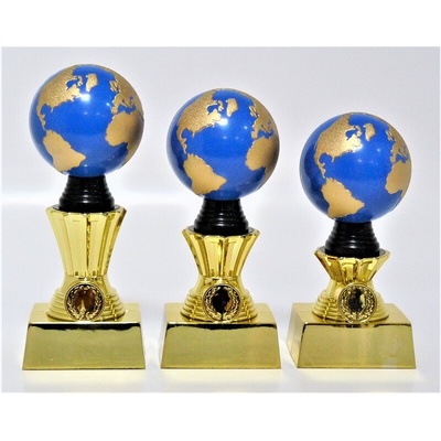VIZINGR Zeměkoule trofeje X631-3-P501.MULTI X631-P501.MULTI/18 cm