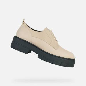 Geox Бежови дамски мокасини Geox Spherica Ec7 Geox | Bezhov | ЖЕНИ | 35