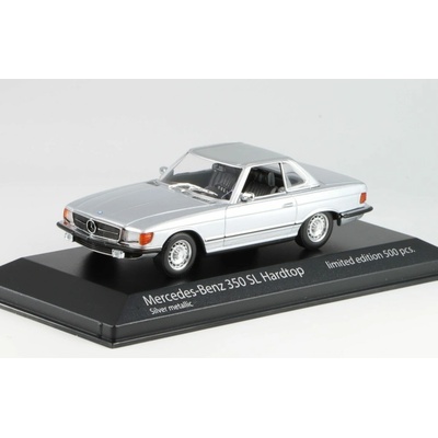 Minichamps Mercedes-Benz 350 SL R107 Hardtop stříbrná 1974 1:43
