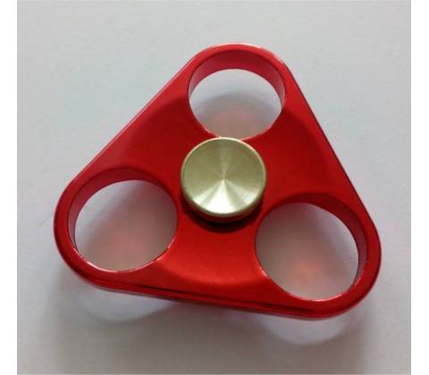 Fidget Spinner kov, Triangl červený
