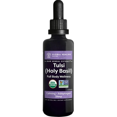 Global Healing Тулси (Свещен босилек), капки 59.2 ml | Global Healing (30065 (TUL-2OZ))