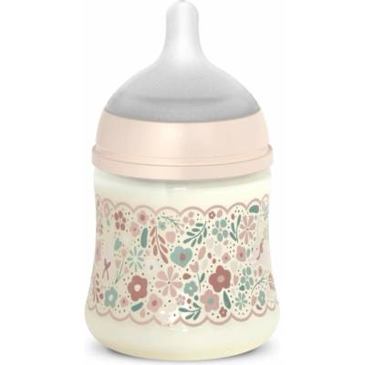 Suavinex Kojenecká láhev Wonderland fyziol průtok S růžový květ 150 ml