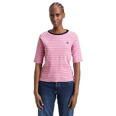 Тениска Tom tailor 1050829 T-shirt - Pink (Tonal Blush Rose Stripe)