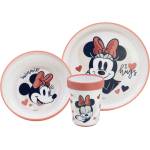 Stor Комплект за хранене с неплъзгаща основа Stor - Minnie Mouse Heart Full, 3 части (10795)