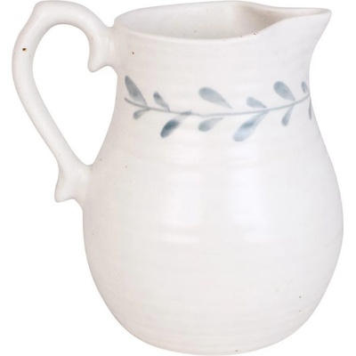 Strömshaga Kameninový džbán Viola Leaf 1,75 l, bílá barva, keramika – Zbozi.Blesk.cz