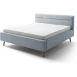 meise.möbel Сиво-синьо двойно легло 160x200 cm тапицирано с място за съхранение с включена подматрачна рамка Lotte - Meise Möbel (2056-99-4000)