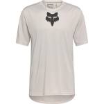 FOX Racing Мъжка фланелка с къс ръкав за колоездене Fox racing Ranger S/S Jersey Fox Head Cycling jersey - Vintage White (056-3672-0911)
