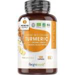 WeightWorld Грижа за костите, ставите и сърцето Куркума + Джинджифил и Черен пипер Био (Turmeric) 180 капсули (125243 WW)
