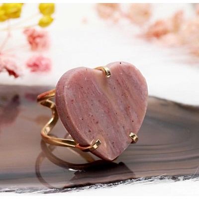 Nefertitis Be Beautiful Křišťál jahodový prsten NF54552