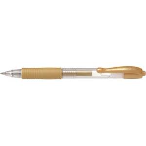 Pilot Гел писалка, 0, 32 мм, с бутон, PILOT "G-2 Metallic", златна BL-G2-7-GD (BL-G2-7-GD)