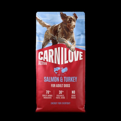Carnilove Active Adult lososové a krůtí 2 x 12 kg