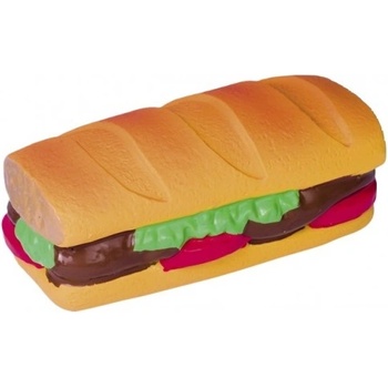 Image 1 of NOBBY Играчка за куче латекс сандвич, с мирис на шунка, със звук - 15 см nobby Германия 62362