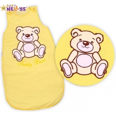 Baby Nellys Spací vak Medvedík TEDDY žltý krémový
