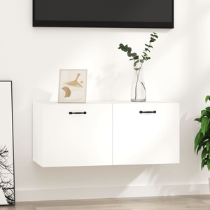vidaXL Стенен шкаф, бял, 80x36, 5x35 см, инженерно дърво (812933)