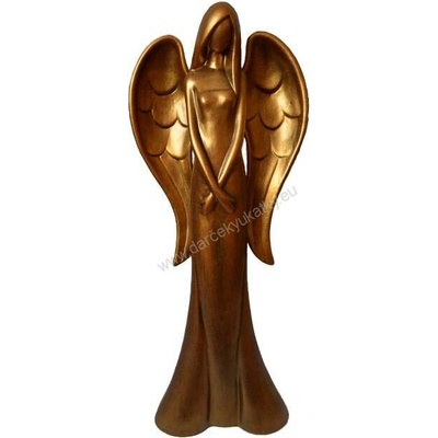 Keramický anjel medený 55 cm