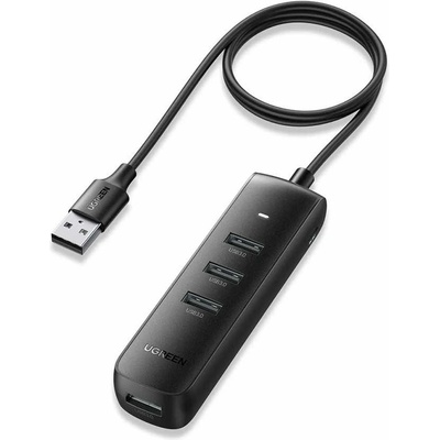 UGREEN USB Хъб Ugreen CM416, 4 порта, 4x USB 3.0, черен (CM416 / 54831)