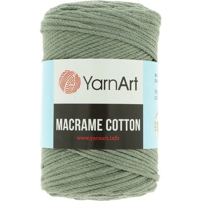 YarnArt Macrame Cotton 794 sivo zelená