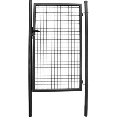 Brána Strend Pro METALTEC ECO, 1000/1500/50x50 mm, hranatý rám, antracit, jednokrídlová, záhradná, ZN+PVC, RAL7016