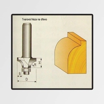 Trebor Fréza tvarová do dreva 44,9x8x15,9mm P70718