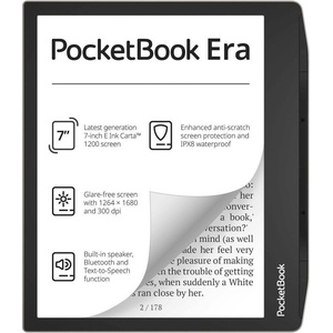 PocketBook Четец за е-книги PocketBook PB700 Era - 7" E-Ink Carta 1200, 16GB, SMARTlight, IPX8 водоустойчив, Wi-Fi, Bluetooth, Сребрист Четец за Е-книги