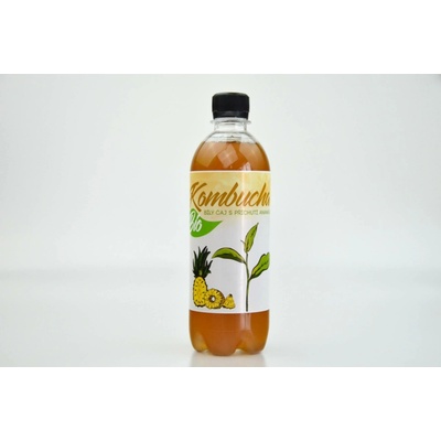 Stevikom Kombucha bílý čaj a ananas BIO 0,5 l