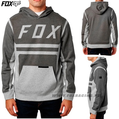 Fox Moth pullover fleece black