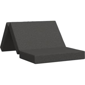 vidaXL Сгъваем диван легло 80 x 67 x 45 см Тъмносиво (900173)