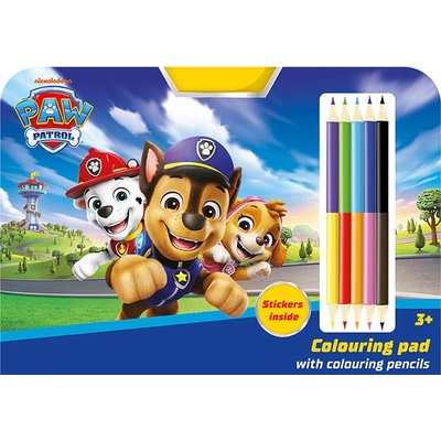 Tlapková patrola Kreslící set s pastelkami