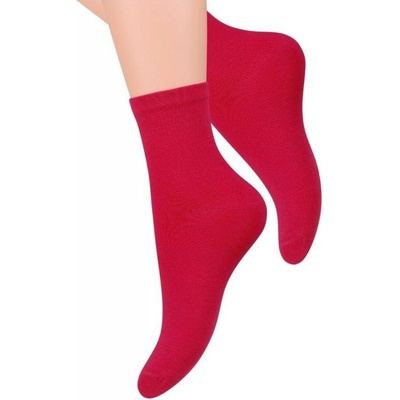 Steven 037 dámske ponožky červené