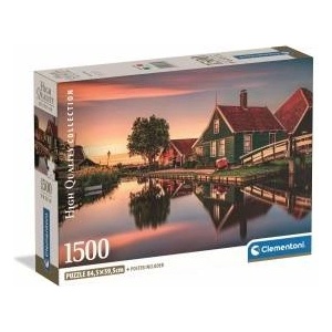 Clementoni -CLE puzzle 1500 Compact Zaanse Schans 31734