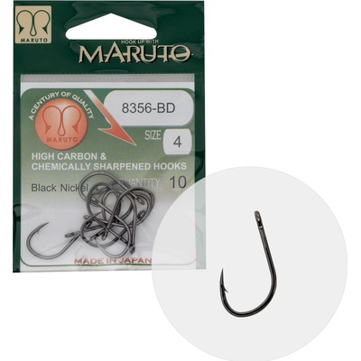 MARUTO CARP 8356-BD BARBED FORGED STRAIGHT EYE HC BLACK NICKEL vel.4 10ks